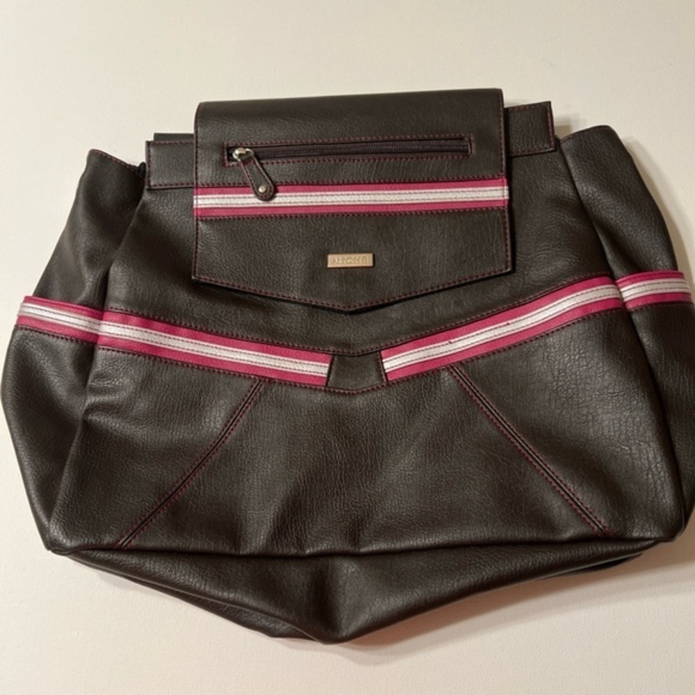 EUC Bag Miche Sienna Purse Shell‎ Brown Pink X-Large School Office (A2)